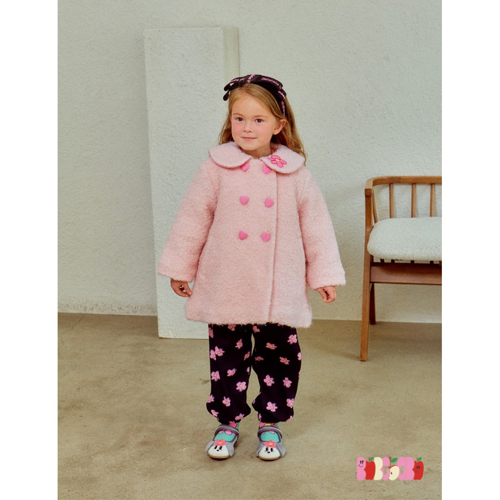 IRIS KIDS 24Winter IKJ2415 little girl be happy fur jacket เสื้อผ้าเด็ก เสื้อกันหนาว ใส่ได้-10องศา สไตล์เกาหลี ผ้านิ่ม