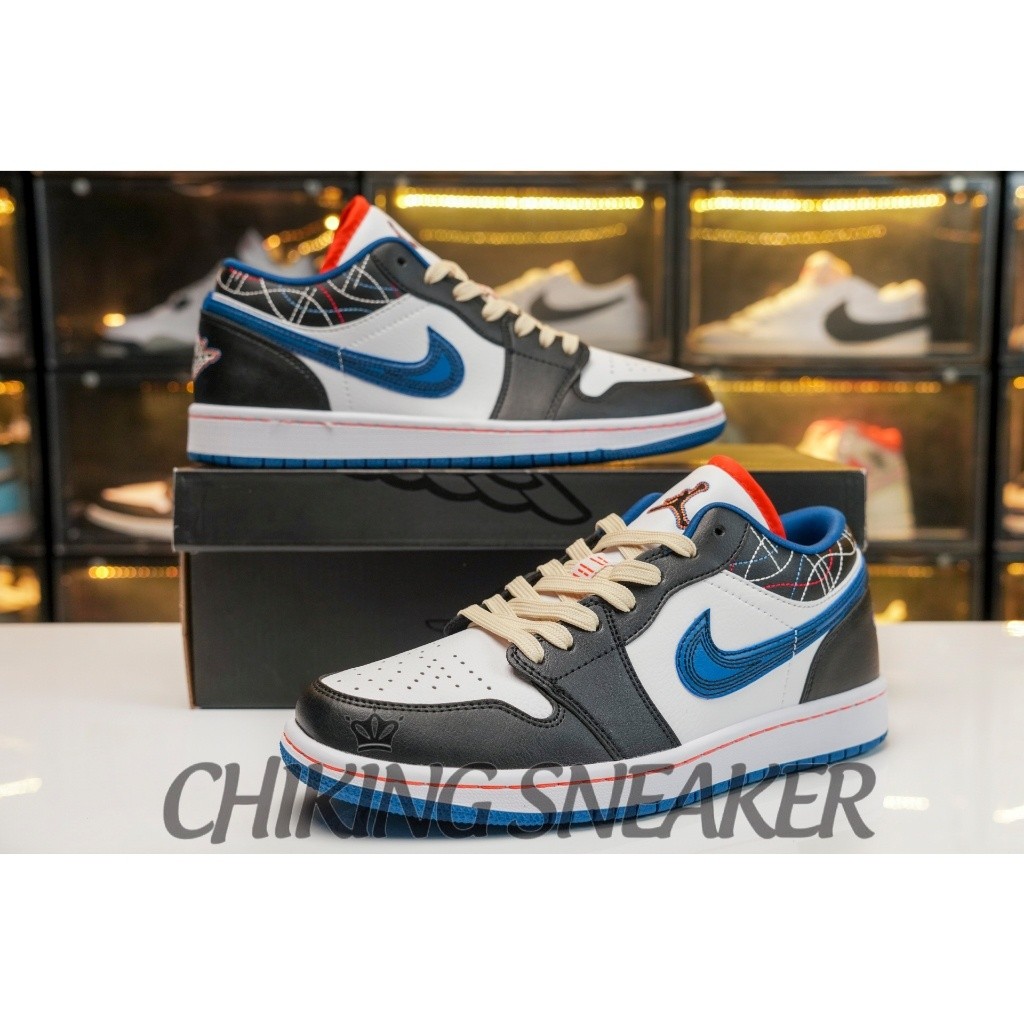 [Chikingsneakers] ทหารชั้นนำ1 "Blue saphiko' รองเท้าผ้าใบตัดต่ำ Paba