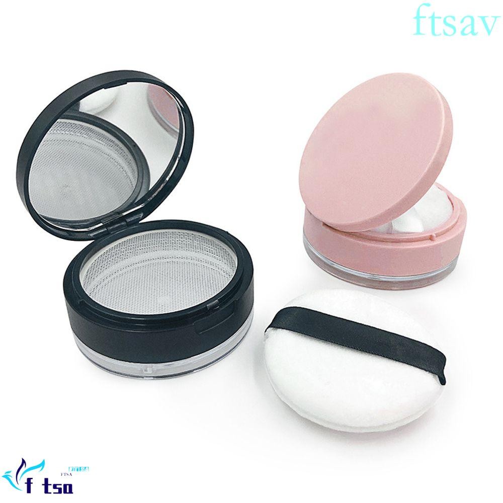 Swiftsaver หม้อแป้งฝุ่น Powdery กล่องเค้กคอนเทนเนอร์แบบพกพา DIY ตะแกรงกระจกมือถือที่ยอดเยี่ยมโปร่งใส Travel Makeup Jar