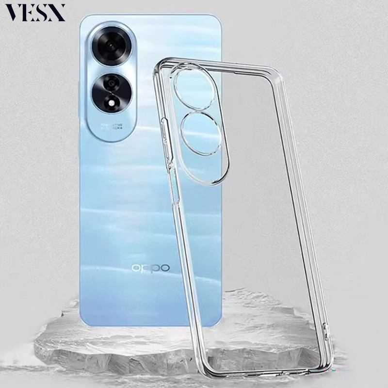 เคสกันกระแทก ใส สำหรับ OPPO A98 A96 A95 A92 A79 A78 A77 A77s A76 A74 A60 A58 A57 A53 A38 A18 A17 A17K A16 A15 A12 A5 A5x A3 A3x Pro 4G 5G 2025