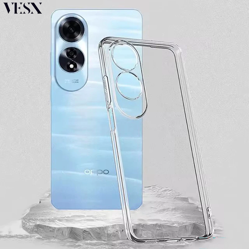 เคสกันกระแทก ใส สำหรับ OPPO A98 A96 A95 A92 A80 A79 A78 A77 A77s A76 A74 A60 A58 A57 A53 A38 A18 A17 A17K A16 A15 A12 A5 A5x A3 A3x Pro 4G 5G 2025