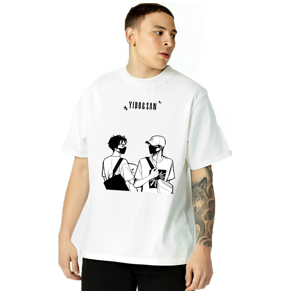 🖖 เสื้อยืดคุณภาพดี[S-5XL] Chen Qingling BJYX เสื้อผ้า Xiao Zhan Wang Yibo เสื้อยืดแขนสั้น INS เสื้อย