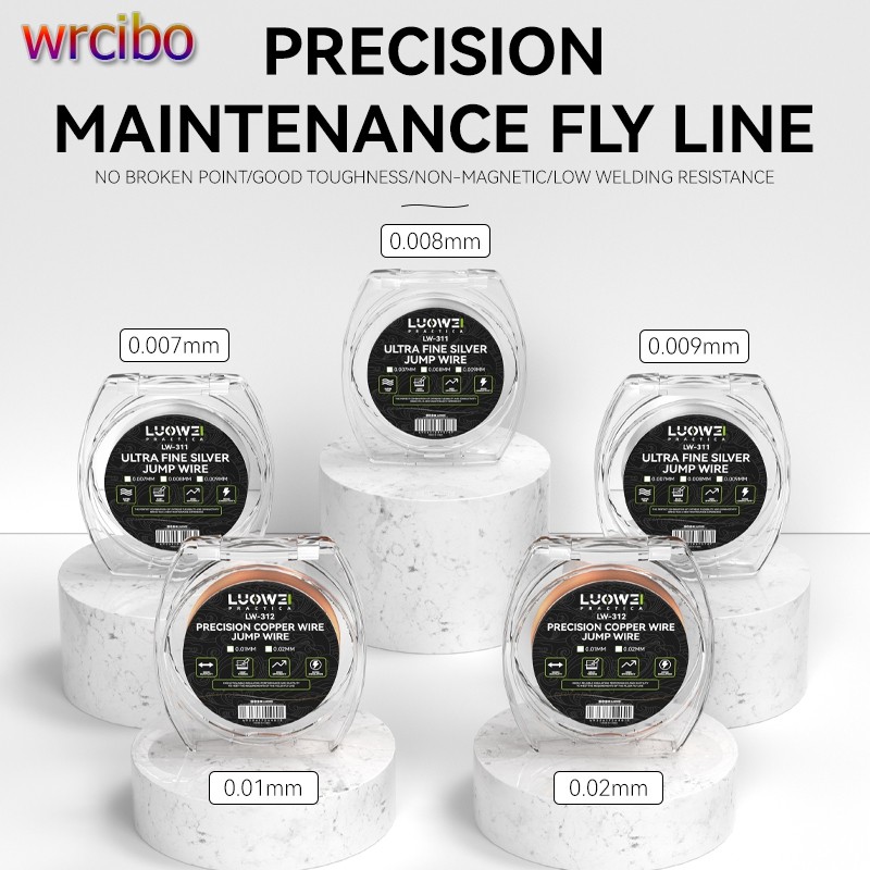 Luowei LW-311 LW-312 200Mเงิน/ทองแดงจัมเปอร์ลวดPCBซ่อมกระโดดLinkสําหรับโทรศัพท์มือถือแท็บเล็ตเมนบอร์