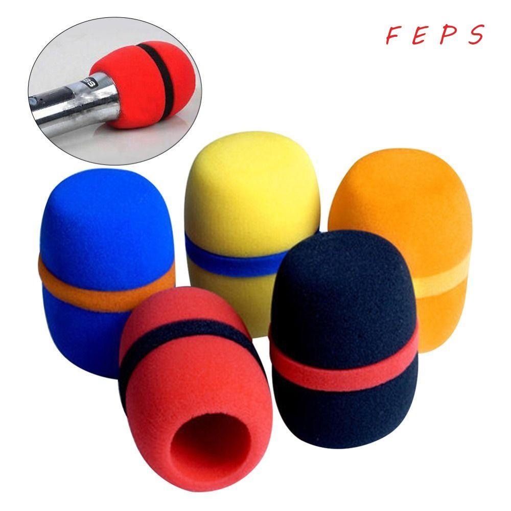 FEPS 5PCS ไมโครโฟนสําหรับสตูดิโอสัมภาษณ์คาราโอเกะ Dj Mic Pop Filter ฟองน้ําหนา