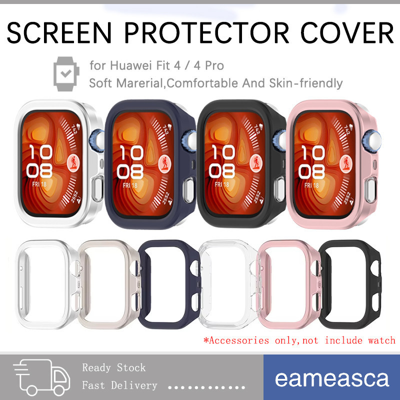 กรณีคอมพิวเตอร์กลวงสำหรับ for Smartwatch Huawei Watch Fit 4 Pro ป้องกันการตกจอปกสำหรับ for Huawei Fit 4