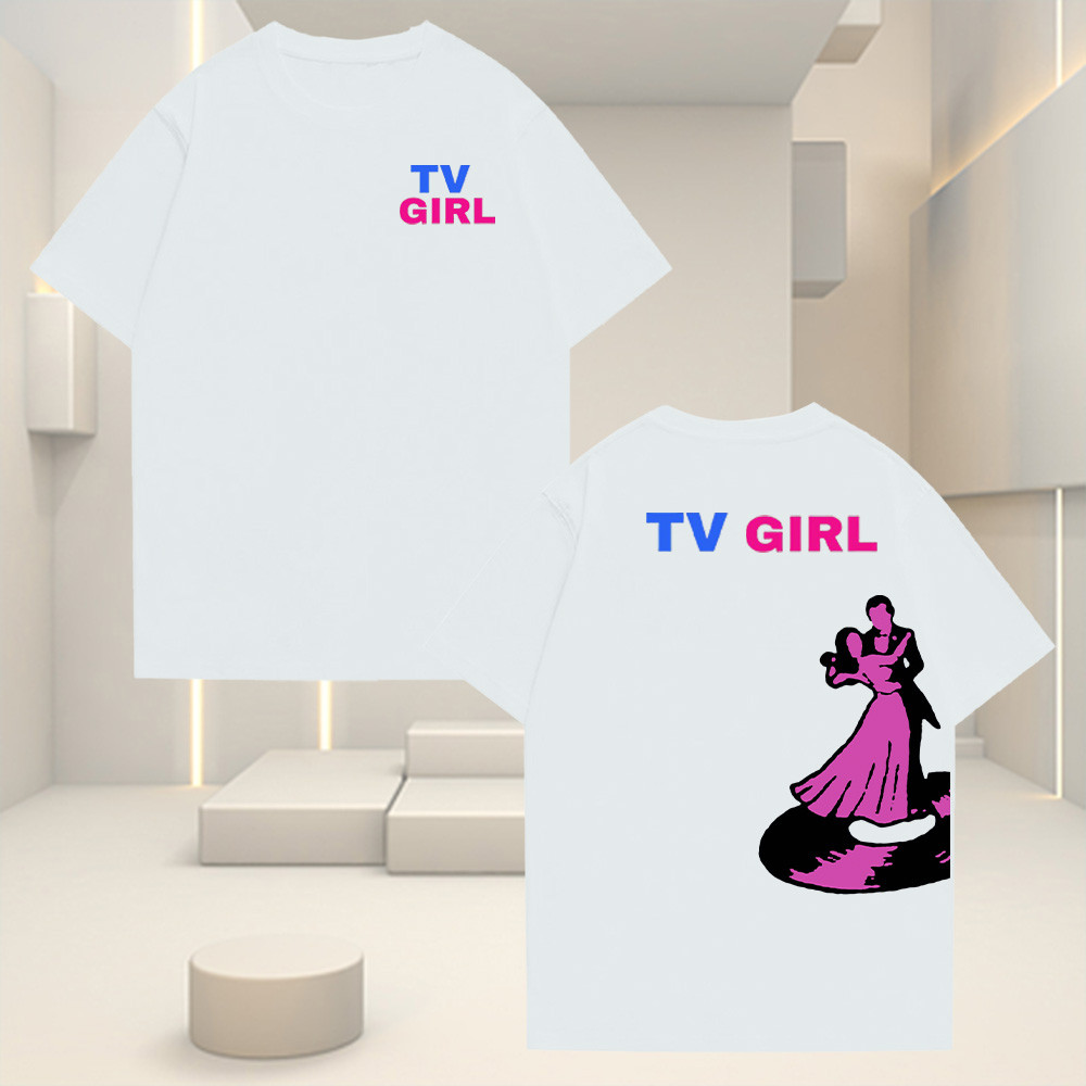 เสื้อยืดคอตตอนพิมพ์ลายกราฟิก TV GIRL THEIR HITS LIVE ขนาด S-5XL
