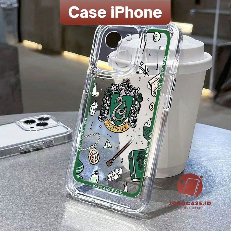 Case Slytherin Hogwarts iPhone 16 15 Pro Max iPhone 14 ip 13 por 7P 8P 12 11 Pro Max XR SE 2022 7 8 