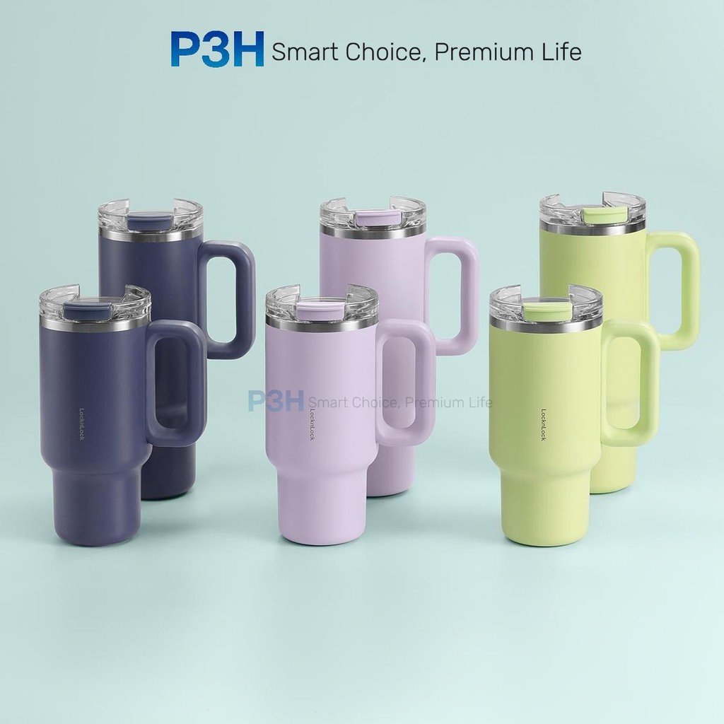 LocknLock Thermos Cup ความจุขนาดใหญ่ 0.9L/1.2L Balance Grip Tumbler LHC497 LHC4398 P3H