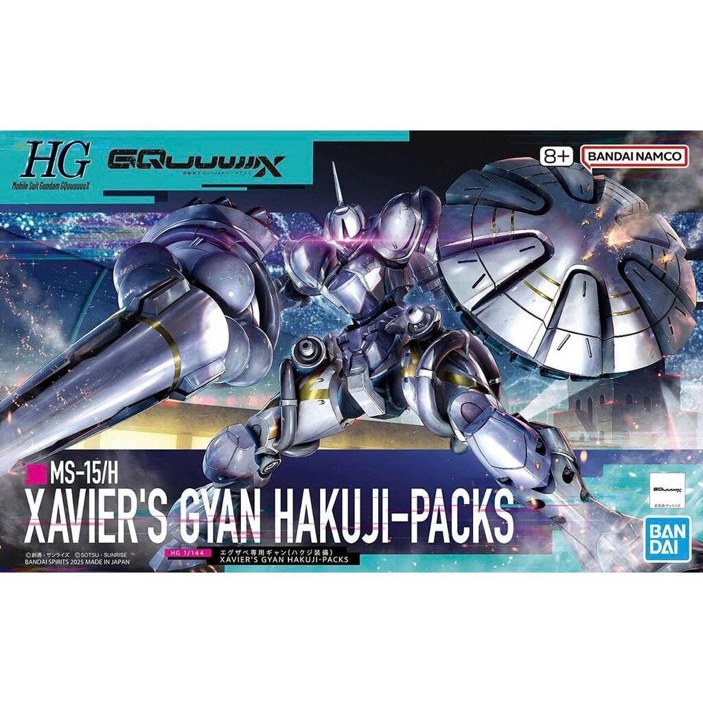 HG BANDAI MS-15/H Xavier's Gyan Hakuji-Packs (GQuuuuuuX Item C)