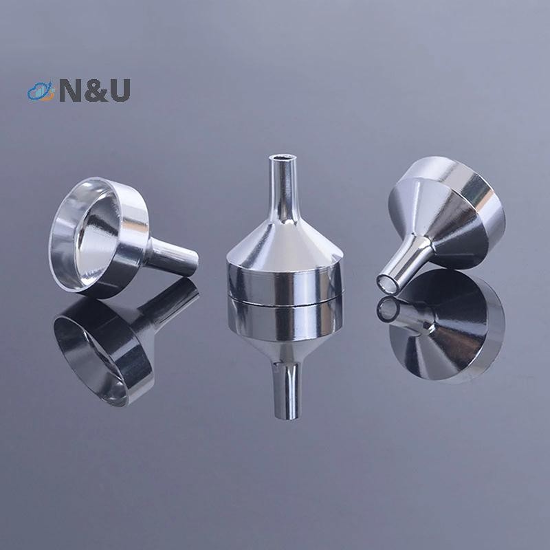 N&U 5PCS ครัวน้ํามัน Jams Liquid ช่องทางโลหะช่องทางปากกว้างสําหรับขวดปรับเวลาอุปกรณ์ครัว COD