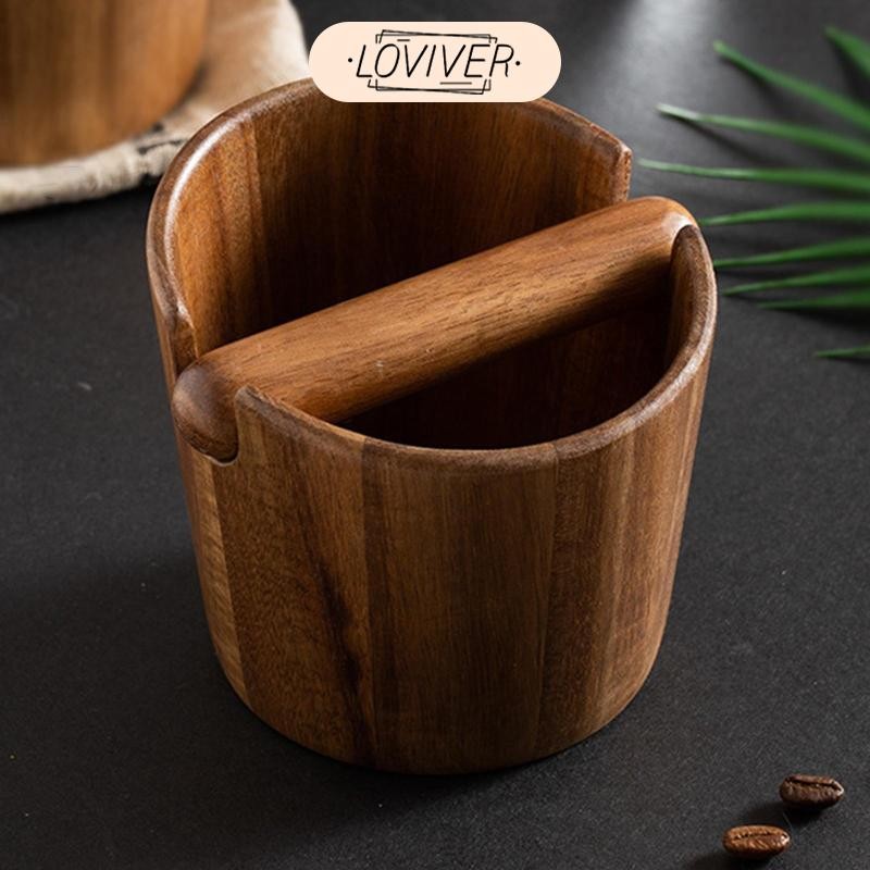 Espresso Dump Bin Knock Espresso บด Tamper กาแฟบด Dump Bin บดถังขยะสําหรับ Espresso Maker Accs