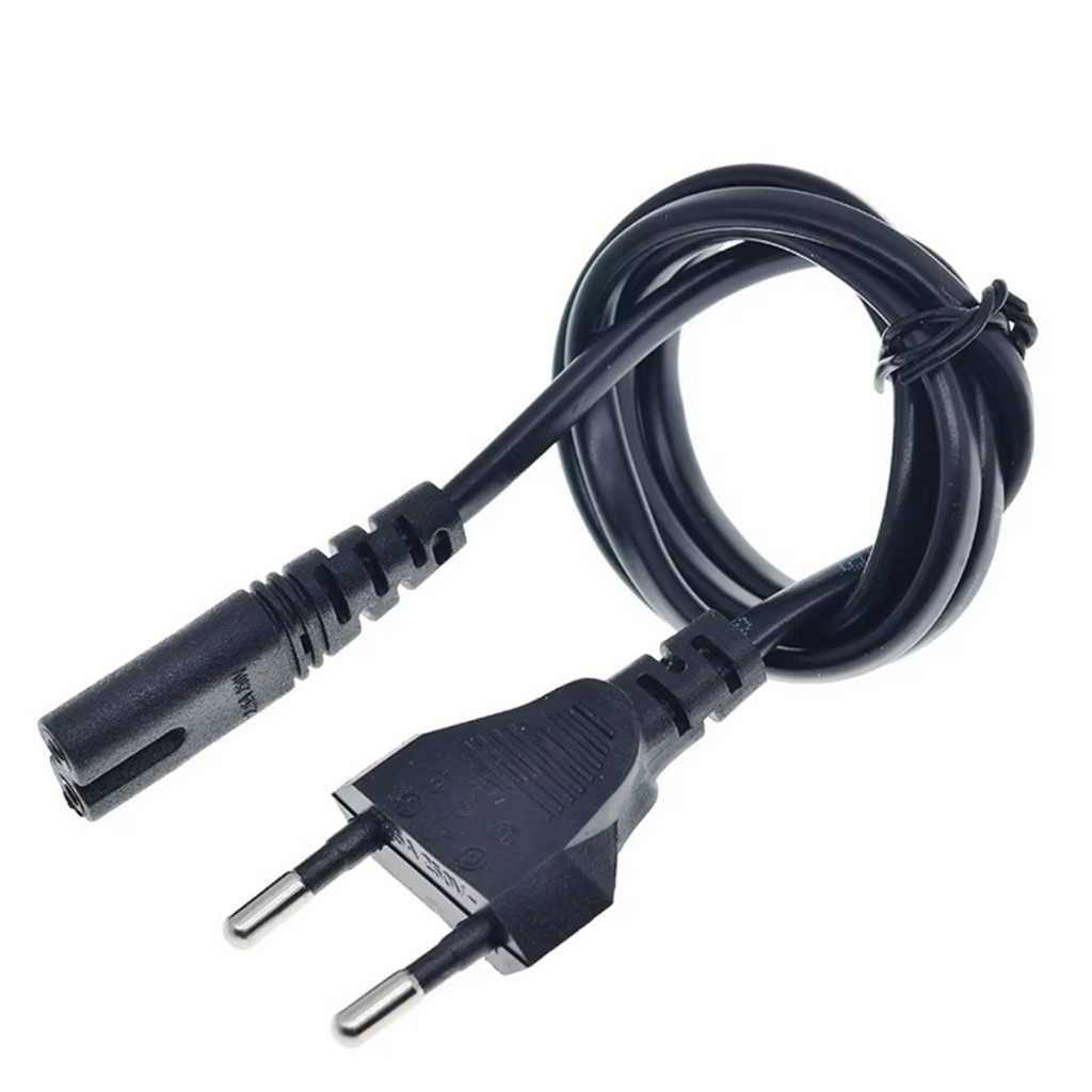 คูปองสุดคุ้ม！ สายไฟ สายAC 2รู ปลั๊กEU สำหรับ PS4 เครื่องเสียง เครื่องพิมพ์ กล้อง สายยาว1.5M - รูปที่ 5