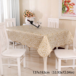 ผ้าปูโต๊ะกันน้ำมันและกันน้ำ วัสดุอัพเกรด Peva สี่เหลี่ยมผืนผ…