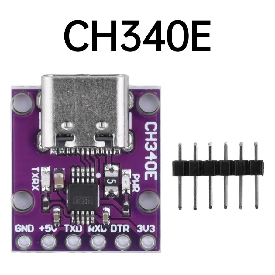 CH340E USB เป็น TTL Mini USB เป็น TTL Converter Module Pro Mini Downloader Type-C