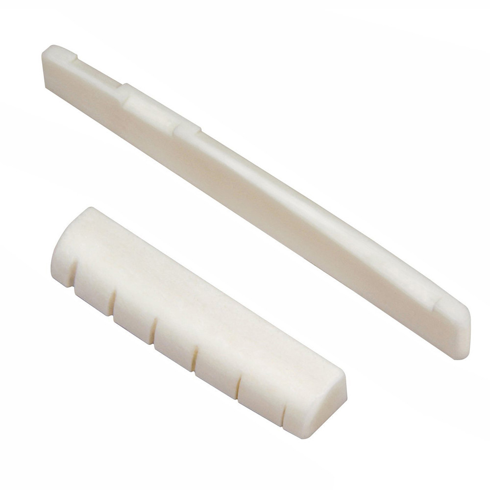 Winn Guitar Saddle Nut กระดูกวัวสีขาวสําหรับกีตาร์พื้นบ้านขนาด 41 นิ้ว