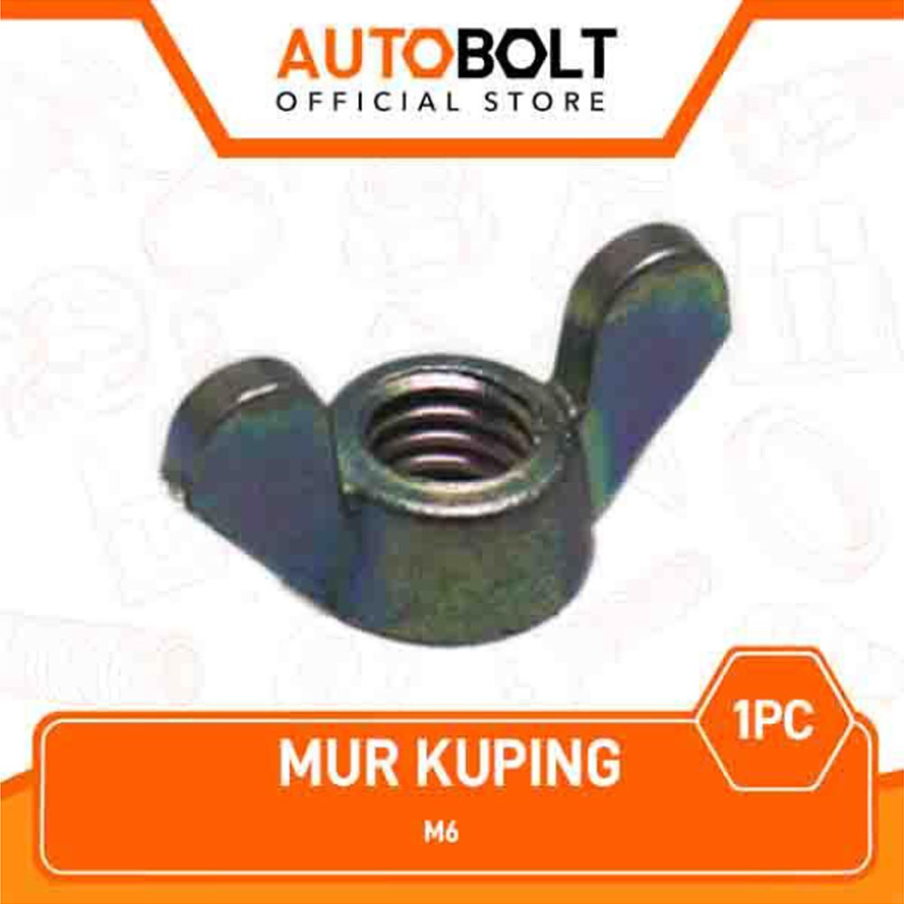1 PC 10 K10 M6 6mm M 6 mm Wing Nut