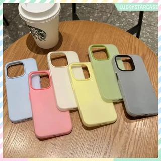 เคสโทรศัพท์แบบ 2 in 1 ซิลิโคนใส เคสเยลลี่ เคสไอโฟน 13 For iPhone 16 15 14 13 12 11 Pro Max X XR XS Max 7 8 6 Plus เคส