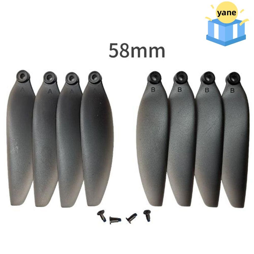 YANE ใบพัดพับใบมีด,พลาสติกสีดํารีโมทคอนโทรล Drone อะไหล่, Universal 58 มม./66 มม.Quadcopterอะไหล่ใบม