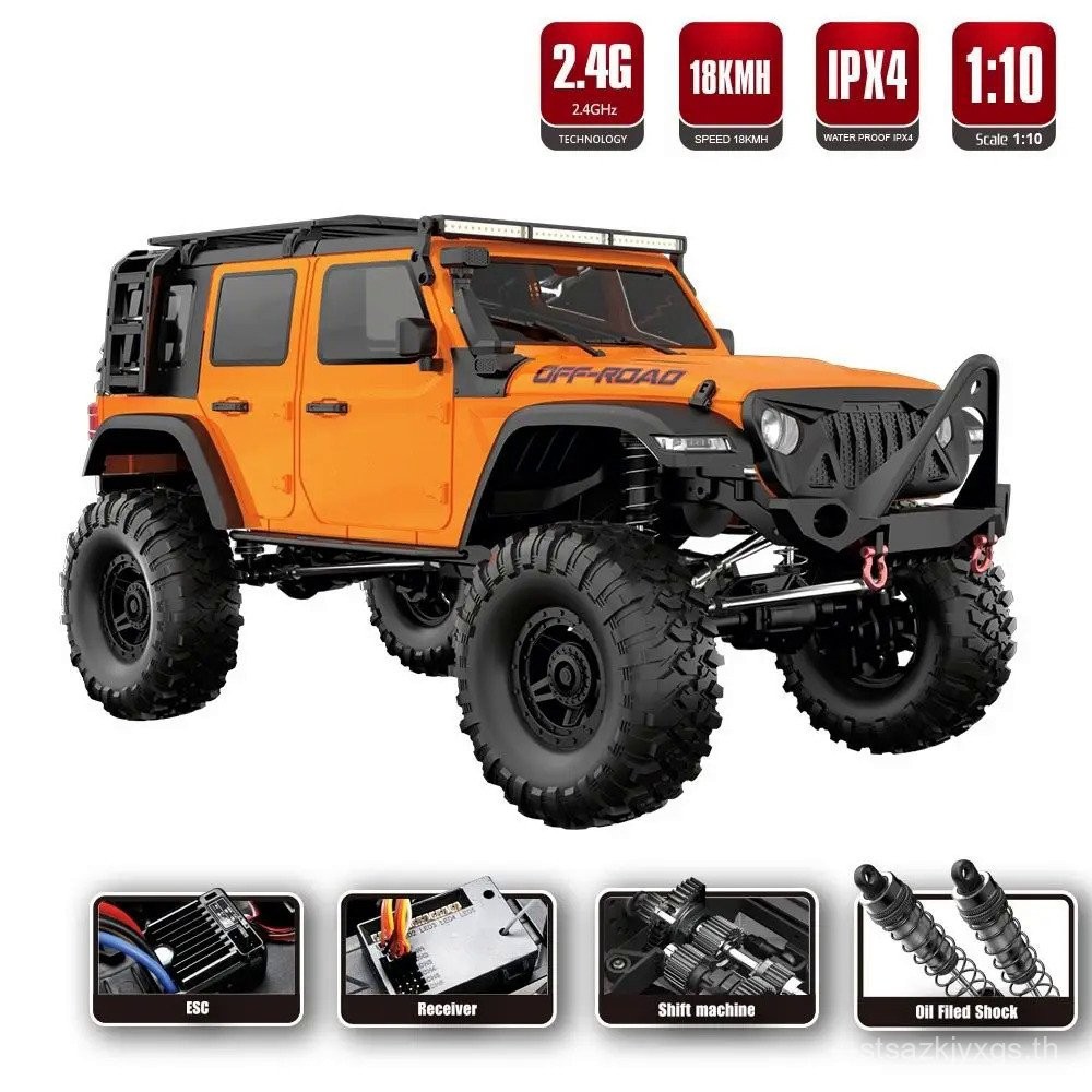 AZKJ [จัดส่งที่รวดเร็ว] ของเล่น HB R1011 RTR/R1012/R1013 / R1014 1/10 2.4G 4WD RC รถ Full Scale Rock