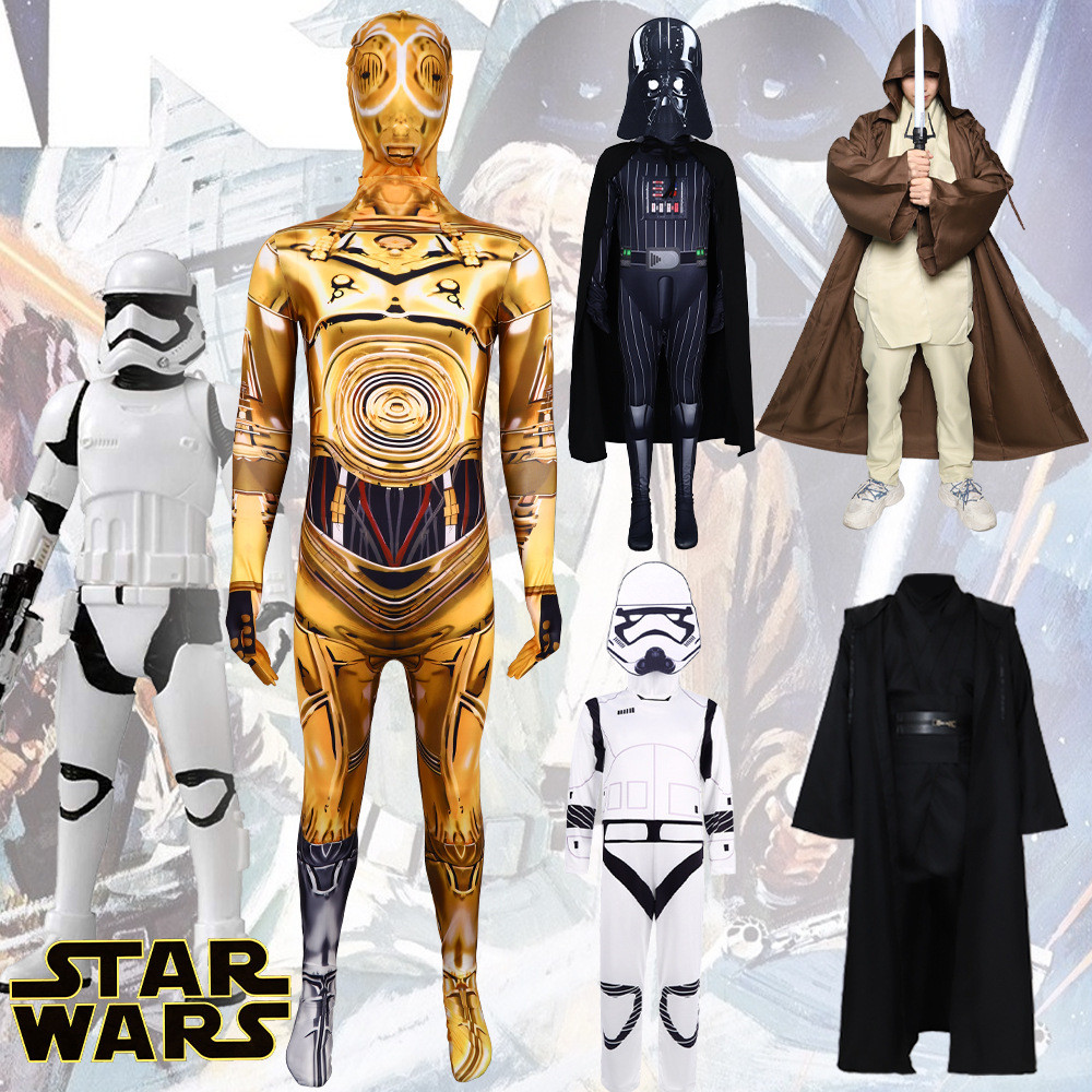 เครื่องแต่งกายคอสเพลย์สตาร์วอร์ส สไตล์ทหารสีขาว สำหรับHALOWEENหรือการแสดงบนเวที