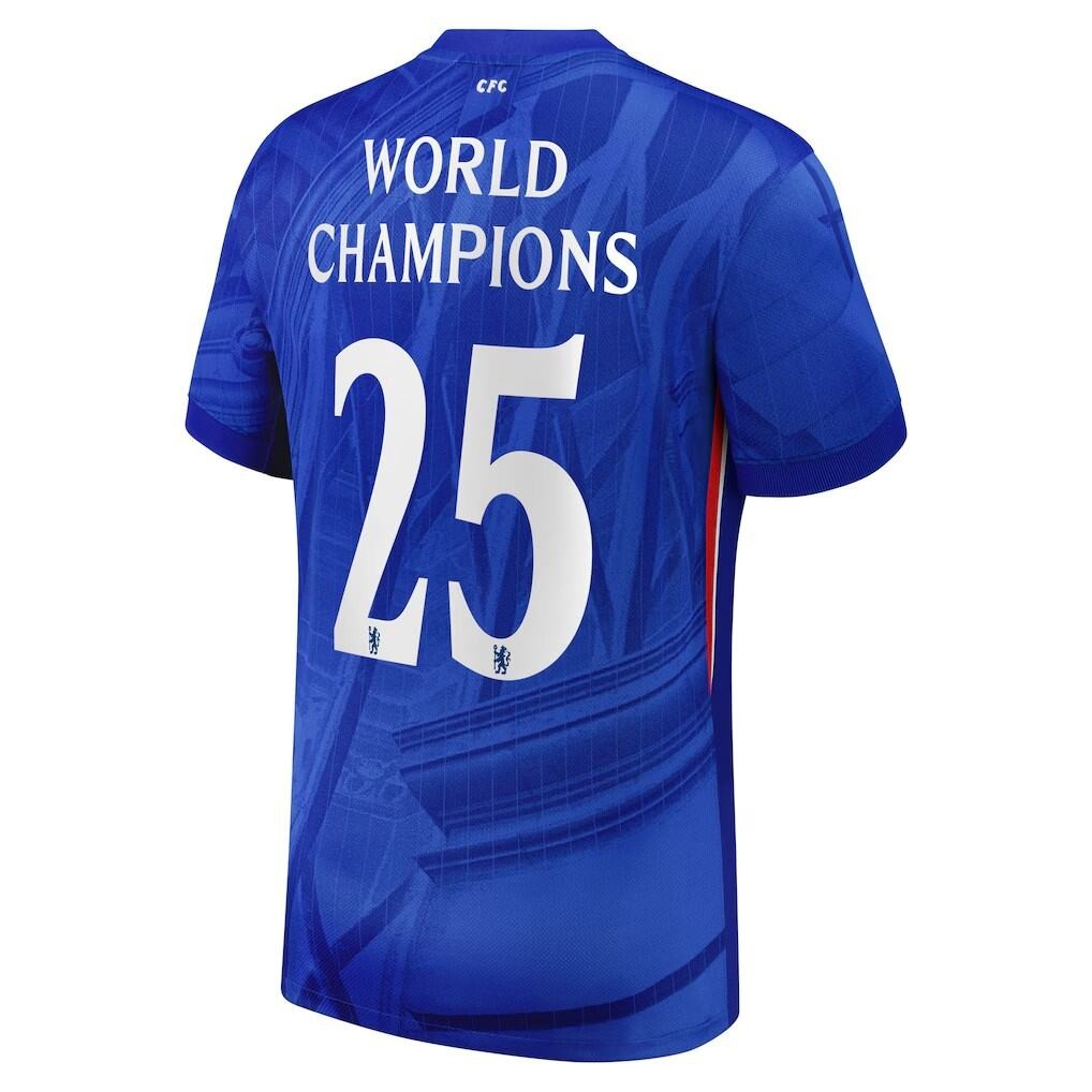 เสื้อเจอร์ซีย์เชลซี ฤดูกาล 2025-26 ออกแบบสำหรับกีฬาและสวมใส่ทั่วไป มีตราหน้าอก
