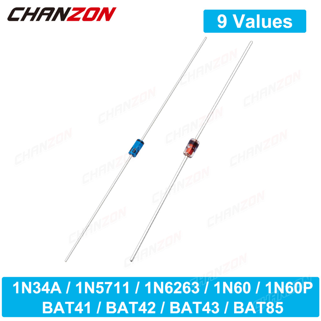 1N34A 1N5711 1N6263 1N60 1N60P BAT41 BAT42 BAT43 BAT85 Small Signal Barrier Diode Axial DO-35 30V 40