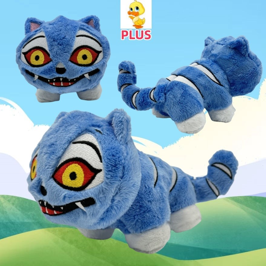พลัส พลัส✨ใหม่ ใหม่✨K-POP Demon Hunters Tiger Plushy ตุ๊กตาน่ารักสีฟ้า ของเล่นเด็ก ของขวัญวันเกิด Spoof ตุ๊กตาคู่ ของขวัญคริสต์มาส