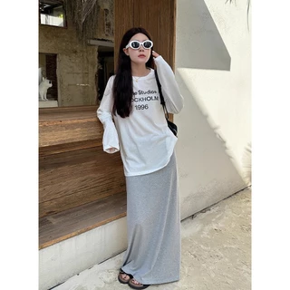 GAKKI เสื้อยืดแขนยาวทรงหลวมๆสำหรับผู้หญิง เสื้อผ้าบางแขนยาวกันแดดสำหรับหน้าร้อน รุ่น 98241#