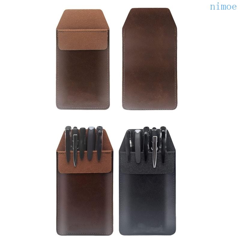 Nio กระเป๋าปากกาหนังพร้อมที่วางปากกากันน้ําแบบพลิกป้องกันสําหรับเคสกระเป๋าปากกาที่ทนต่อการสึกหรอสําหรับศิลปินดีไซเนอร์