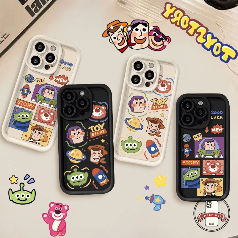 เคสการ์ตูนเอเลี่ยนน่ารักสำหรับ Samsung Galaxy A15 A54 A53 A52 A34 A50 A05 A05s A12 A13 A14 A23 A04 A03s A51 A21s A16