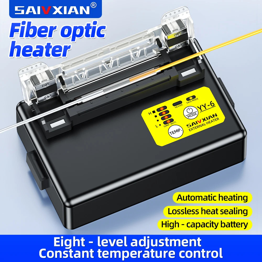 SAIVXIAN YY-6 Optical Fibre Fusion Splicer เตาทําความร้อนภายนอก 300 Core Bare Fibre Single-core ความร้อนหดหลอดเครื่องทําความร้อน