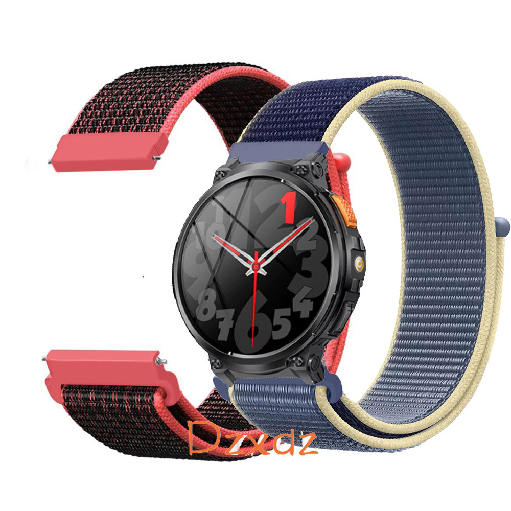 สาย AXON Mega สาย สําหรับ AXON Mega Smart Watch Strap Nylon Loop Smart Watch Band Sport Bracelet สาย