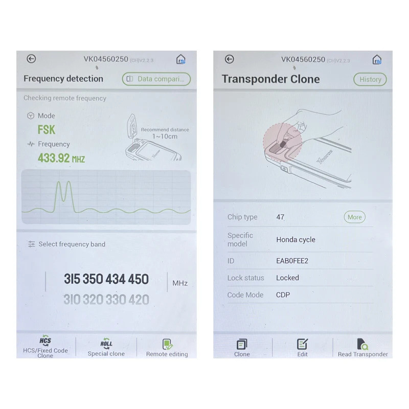 เปลี่ยนสมาร์ทคีย์ Fob สําหรับ Honda Vario 160 รถจักรยานยนต์ - รีโมท 2 ปุ่ม (434MHz) - P/N 35111-K2S-T01 - รูปที่ 4