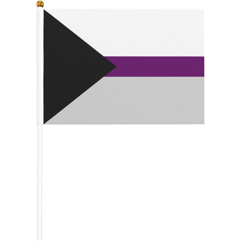 Lgbtq Demisexual Pride Small Flags On Stick Mini Hand Held Flag Outdoor Decoration For Festival Cele
