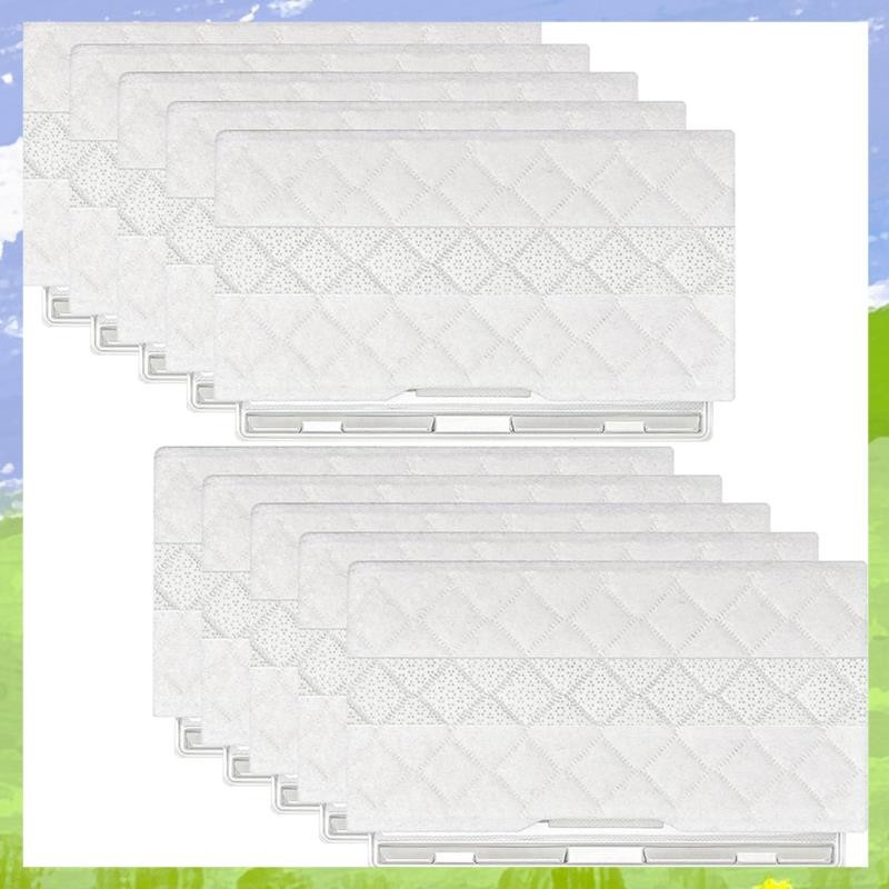 10 ชิ้น MOP Pads สําหรับ Vacmop Pro VM252 VM250 VM200 VC205 VM250 QM250 VM190 VM200P12 แผ่นทดแทนแบบใ