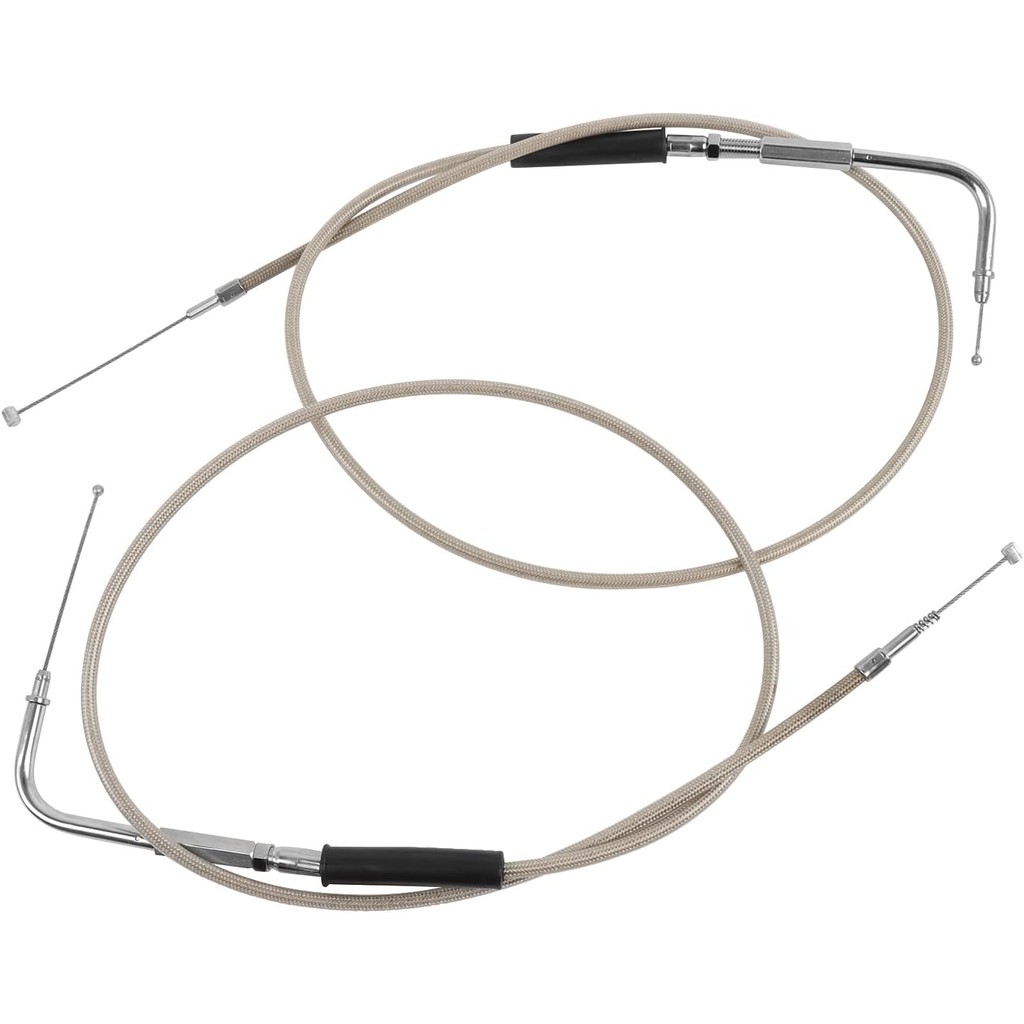 35.6 "55 "59 "สแตนเลสสายคันเร่งชุดสายไฟไม่ได้ใช้งานสายกับ Harley Dyna Softail XL 883 1200 Fat Boy He