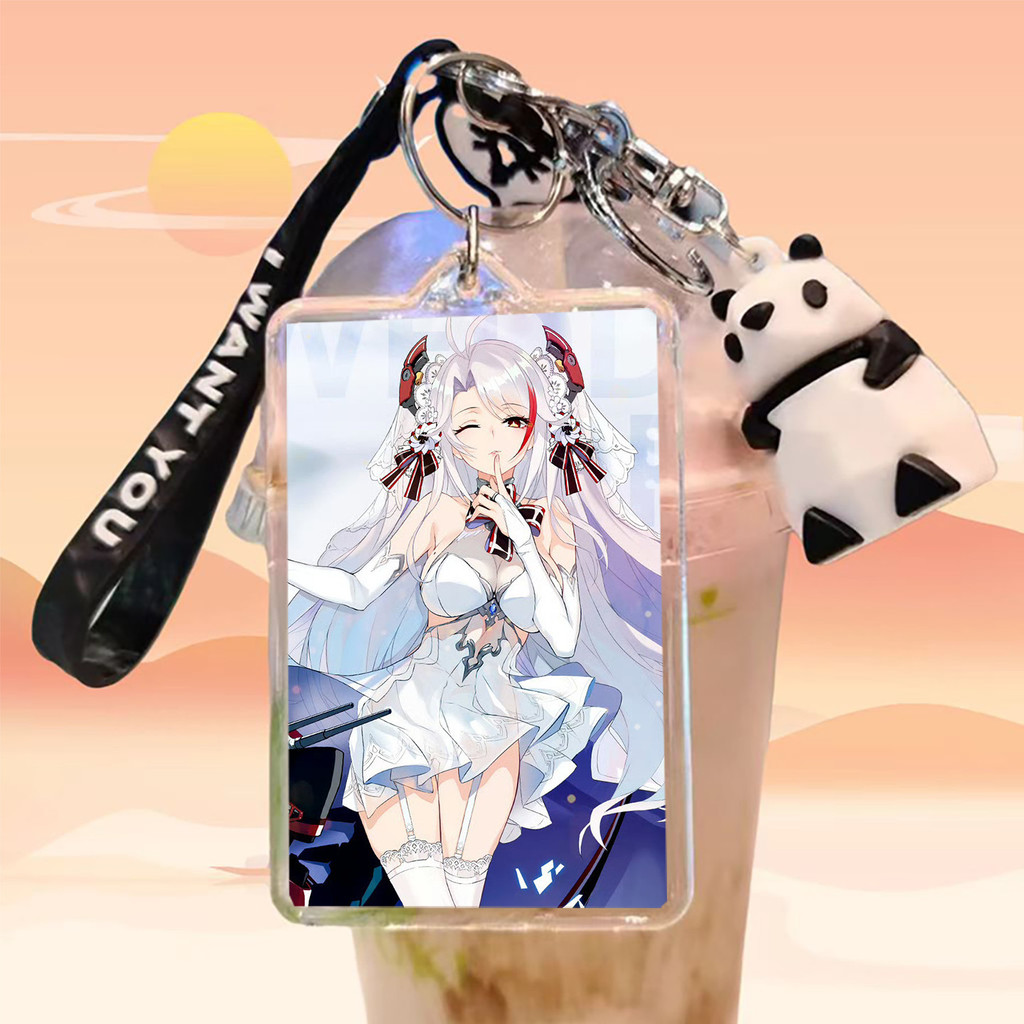 Azur Lane Prince Organ องค์กรสินค้าพวงกุญแจอะคริลิคภาพสองด้านการปรับแต่งจี้ขนาดเล็ก
