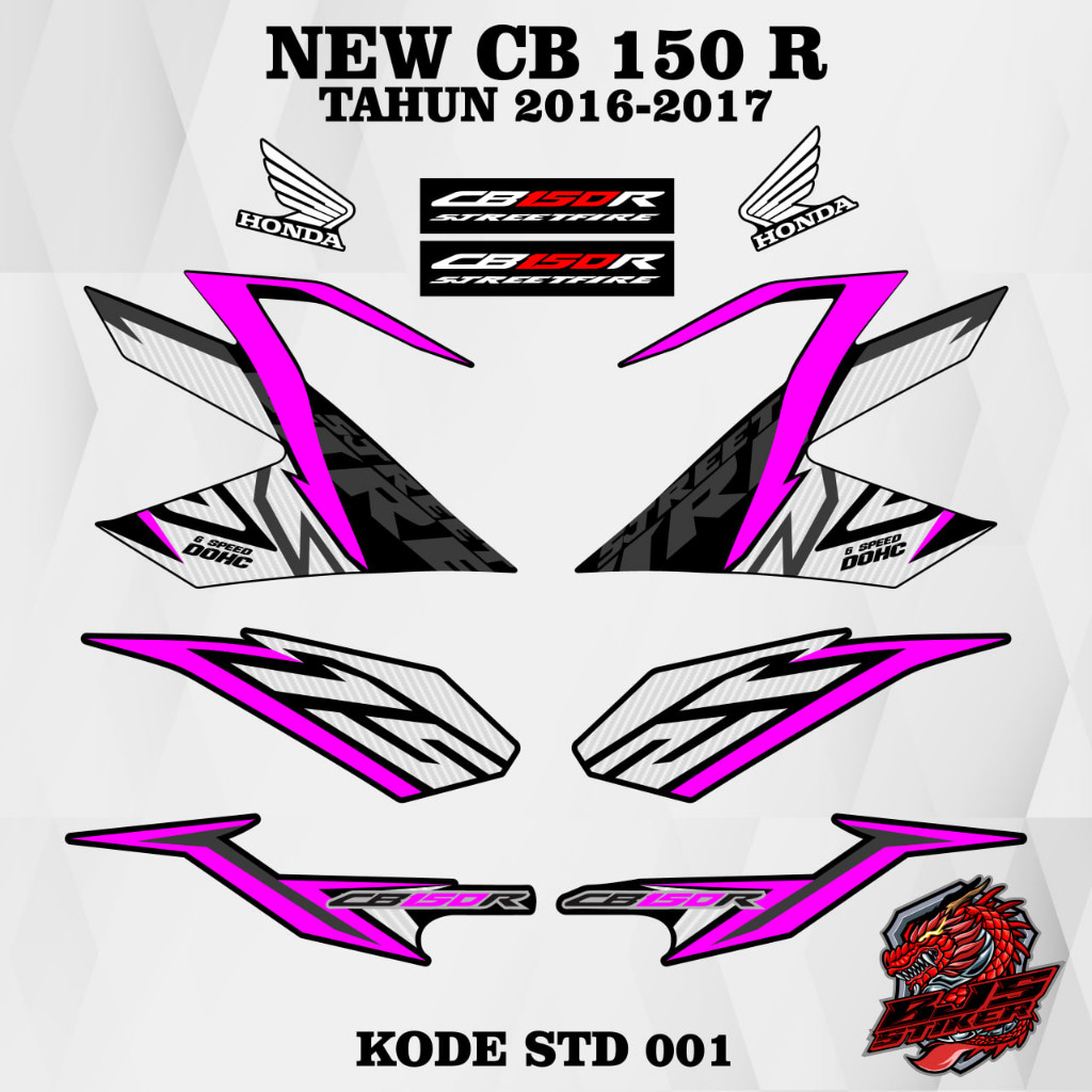 สติ๊กเกอร์ cb150 R ใหม่ - ใหม่ CB 150 R CB 150R CODE STD 001 สติ๊กเกอร์รายการแถบการเปลี่ยนแปลง