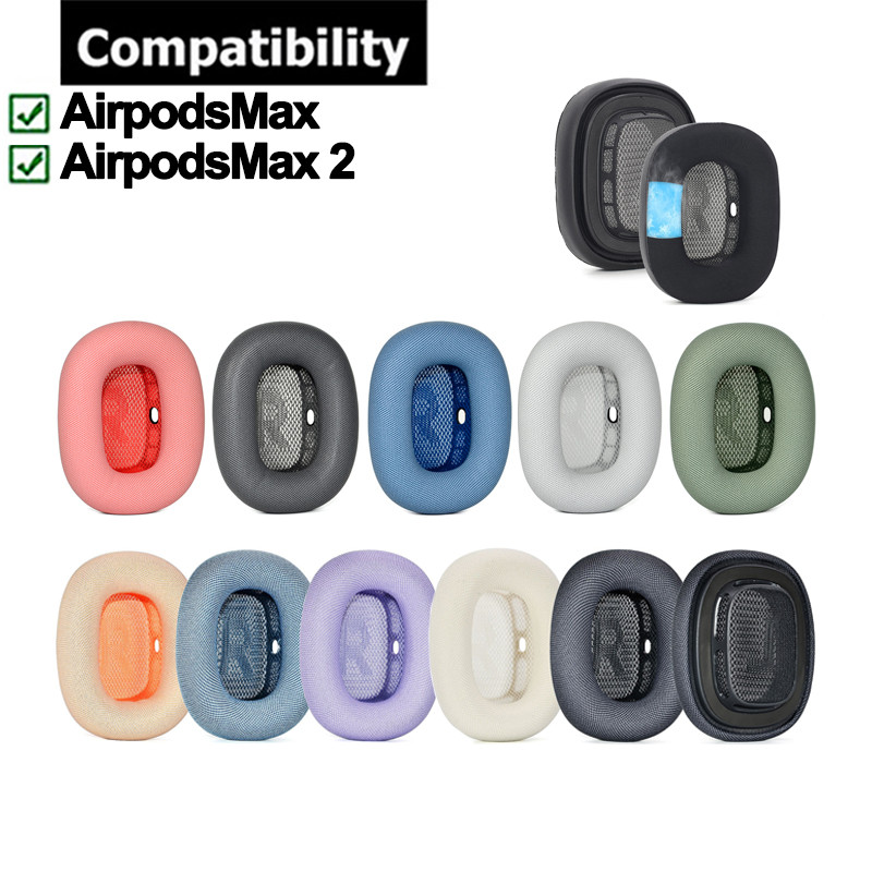 1 คู่หูฟังสำหรับ Airpods Max 1/2 หูฟังเหมอนฟองน้ำหูฟัง
