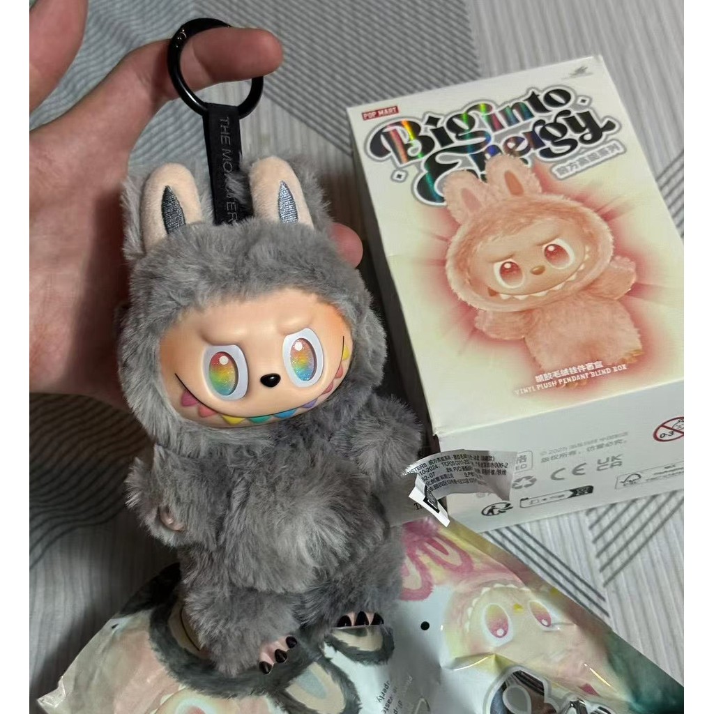 3.0 Hidden-POPMART Labubu V3 Big Into Energy 3.0 Series พวงกุญแจตุ๊กตากล่องตาบอดไวนิล