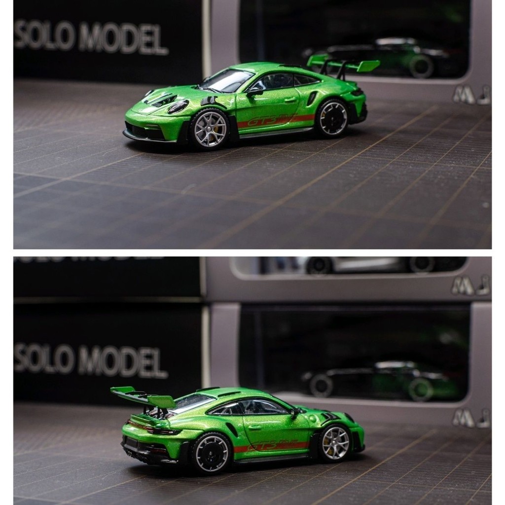 MJ 1/64 Porsche 911GT3 RS รถรุ่นจําลองคอลเลกชันเครื่องประดับของขวัญวันเกิดเด็ก