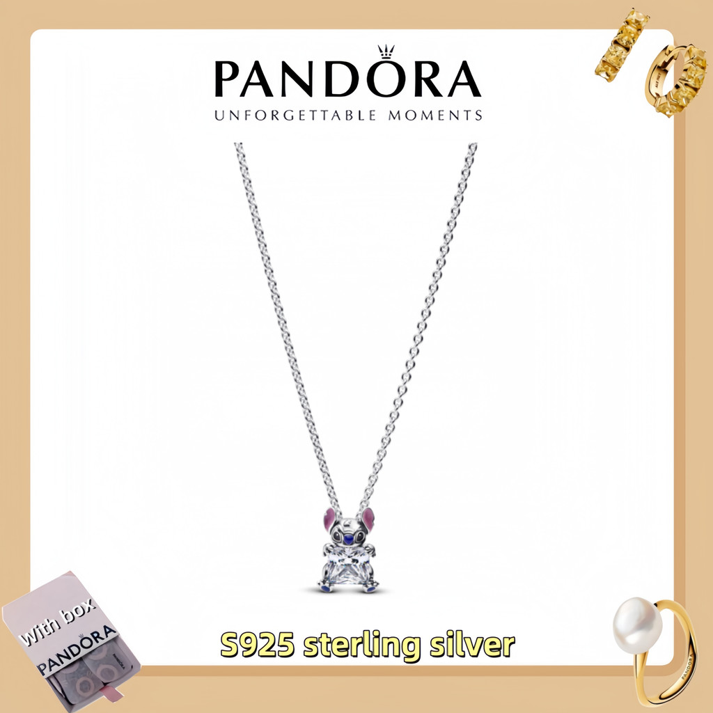 สร้อยคอมิกส์ Disney Stitch จากเงินสเตอร์ลิงแท้ พร้อมกล่องบรรจุ