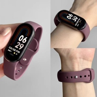 สายรัดซิลิโคนสําหรับ Xiaomi Mi Band 10 Miband 10 NFC 9 8 สร้อยข้อมือกีฬาเปลี่ยนสายนาฬิกาสร้อยข้อมือสําหรับ Miband 9 8 Mi Band 10 Correa สายรัด