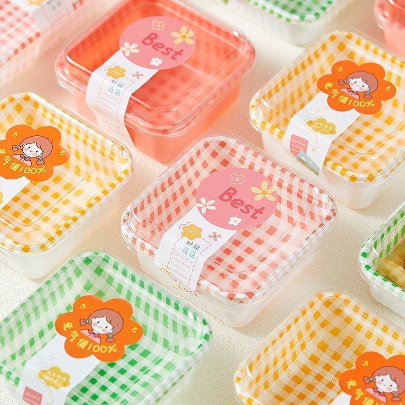 野餐打包盒寿司水果甜品蛋糕便当露营春游摆摊外卖一次包装盒子Picnic packing box, sushi, fruit, dessert, cake, bento box20250730