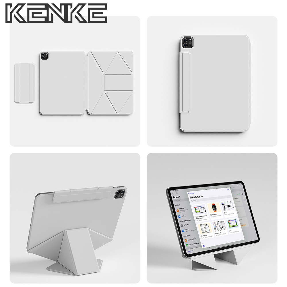 KENKE เคส iPad ฝาครอบแม่เหล็กมัลติฟังก์ชั่นแท็บเล็ตสําหรับ iPad 2026 Air Pro 11 นิ้ว M4 13 "Pro 12.9 gen 10th 11th A16 กรณี M2 M3 Air 4 air5 air6/7 Mini 6 miz 7 A17 2020/2021/2021/2022