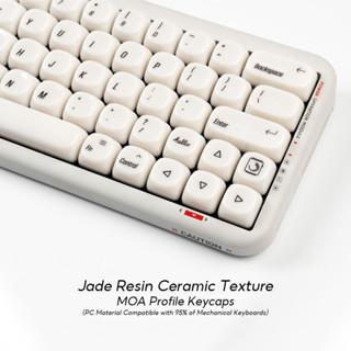 คีย์แคปผิวเซรามิก มินิมอลสุดหรู! ✨ 132 ปุ่ม PBT MOA Profile …