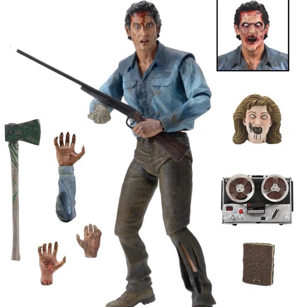NECA Evil Dead 2 Ash Movie Series Deluxe Edition 7 นิ้วก่อให้เกิดรูปการกระทํารุ่นสะสม 2025NEW