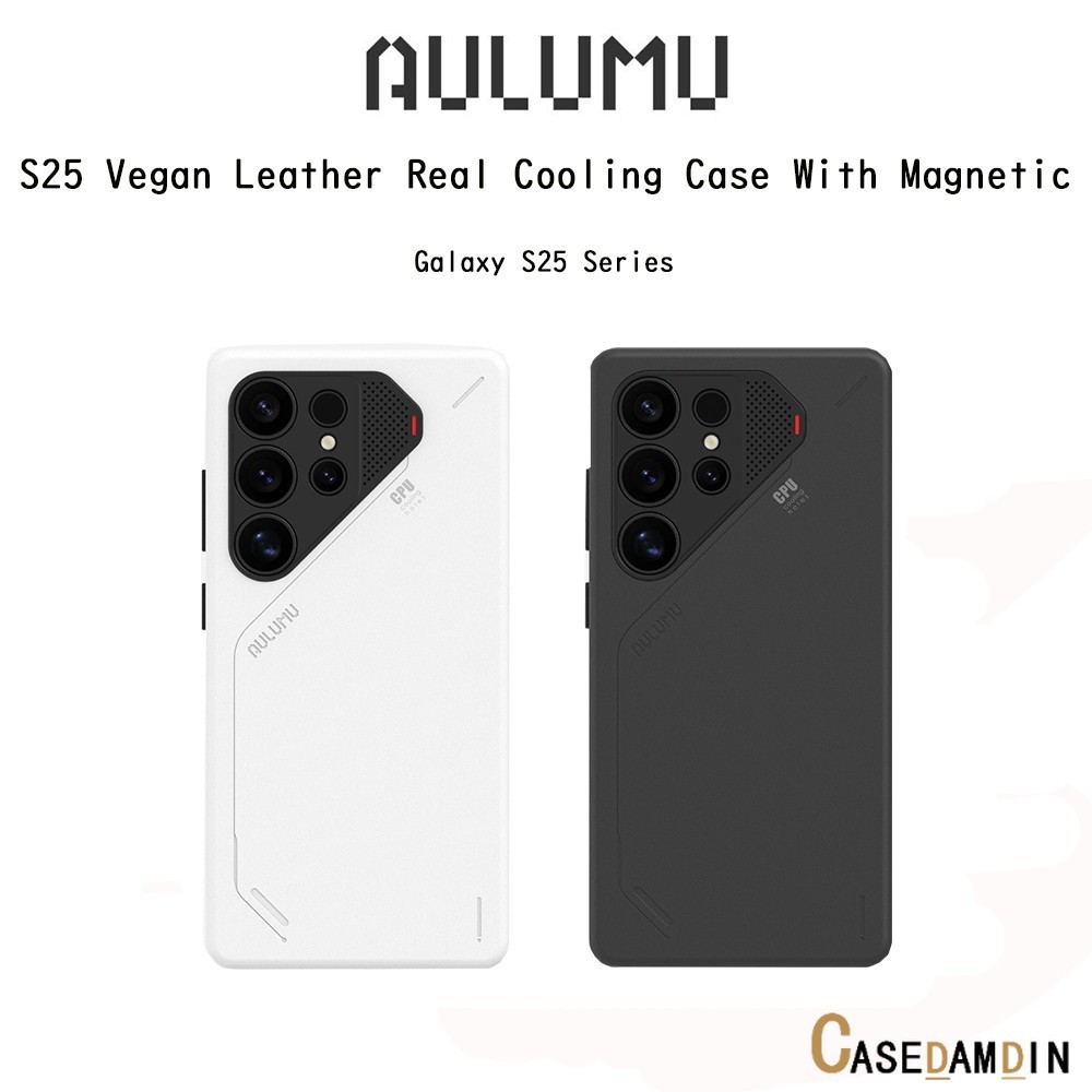 AULUMU S25 Vegan Leather Real Cooling Case With Magnetic เคสหนังVeganกันกระแทกเกรดพรีเมี่ยม เคสสำหรั