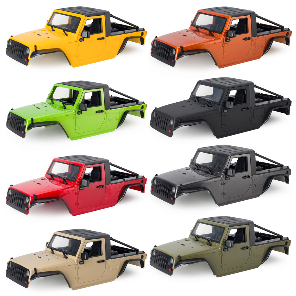 12.3in 313 มม.ฐานล้อ Pickup Body Shell ชุดประกอบสําหรับ 1/10 RC Crawler รถ Axial SCX10 SCX10 II 9004