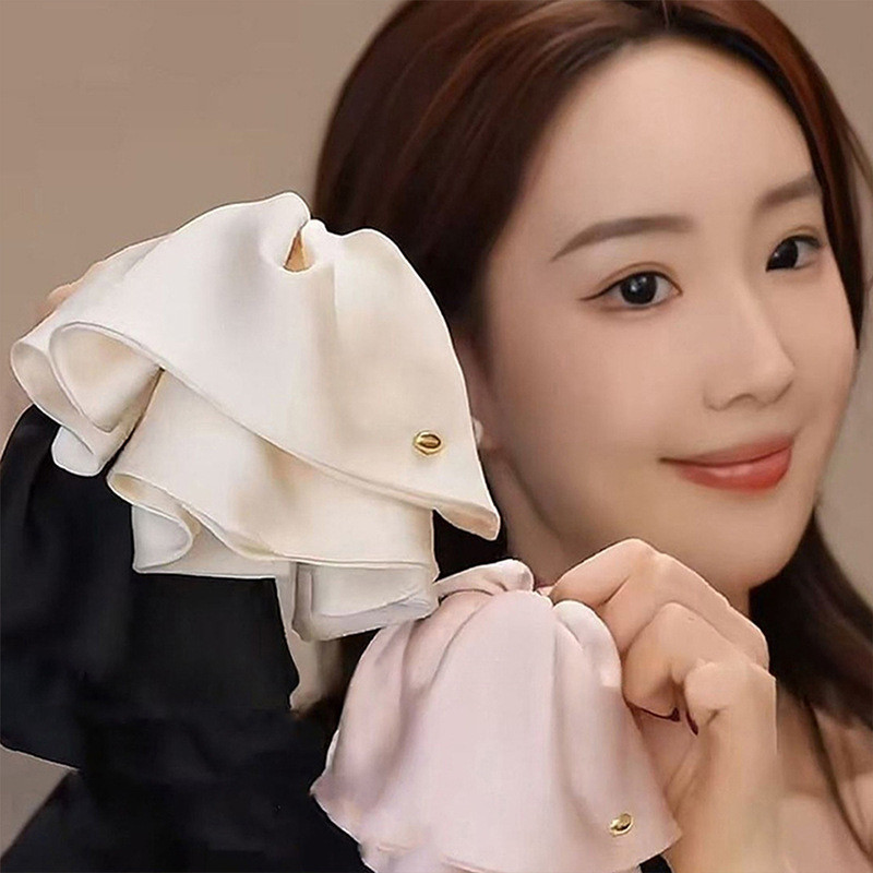 กระโปรงซาตินสไตล์เกาหลี พร้อมคลิปผมหางม้า คุณภาพสูง - รูปที่ 2